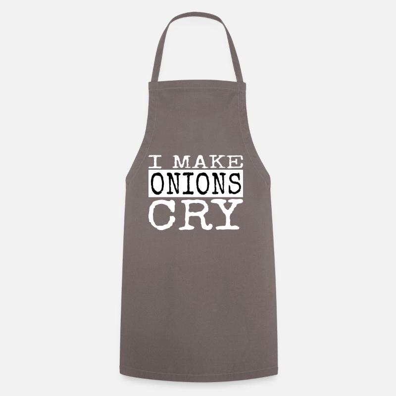 gift gift for chef humor master chef - Kochschürze - Grau