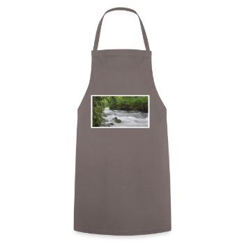 Pause longue Rivière - Tablier de cuisine - gris - Devant - AI Model Male 185 dark (185cm)