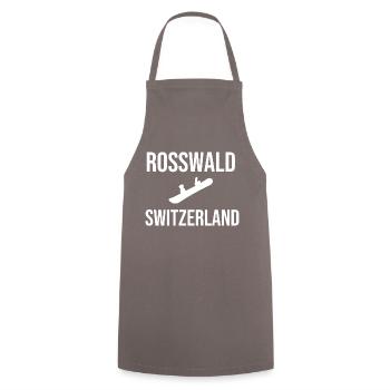 Rosswald Snowboard Souvenir Wallis - Kochschürze - Grau - Vorne - AI Model Male 185 dark (185cm)