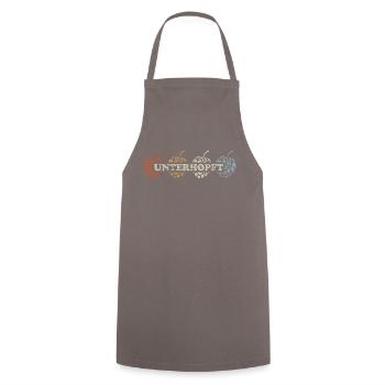 Unterhopft - Biergläser - Biertrinker Spruch - Kochschürze - Grau - Vorne - AI Model Male 185 dark (185cm)