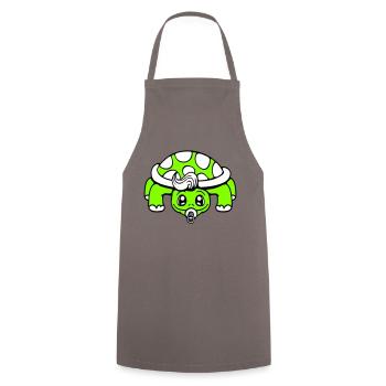 Tortue Bébé Sucette Petit Enfant Bambin - Tablier de cuisine - gris - Devant - AI Model Male 185 dark (185cm)
