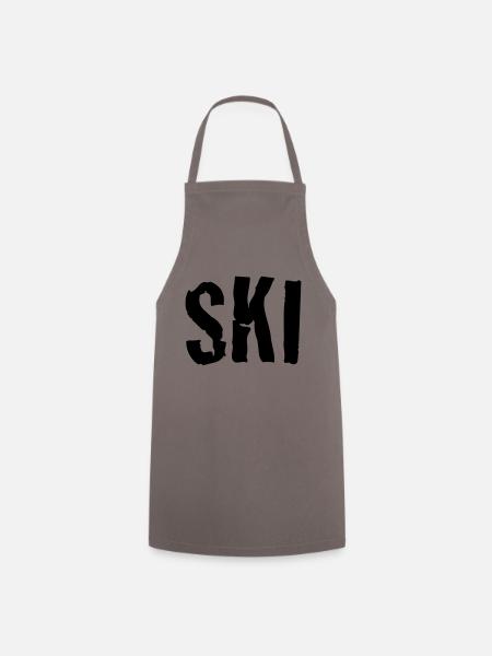 ski - Kochschürze - Grau