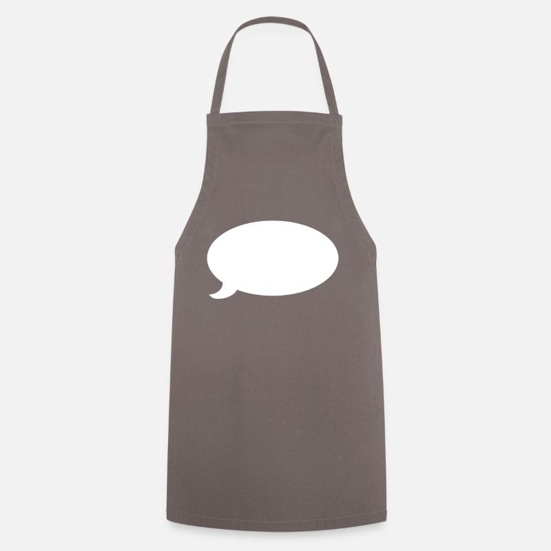 Bubble (white) - Cooking Apron - grey