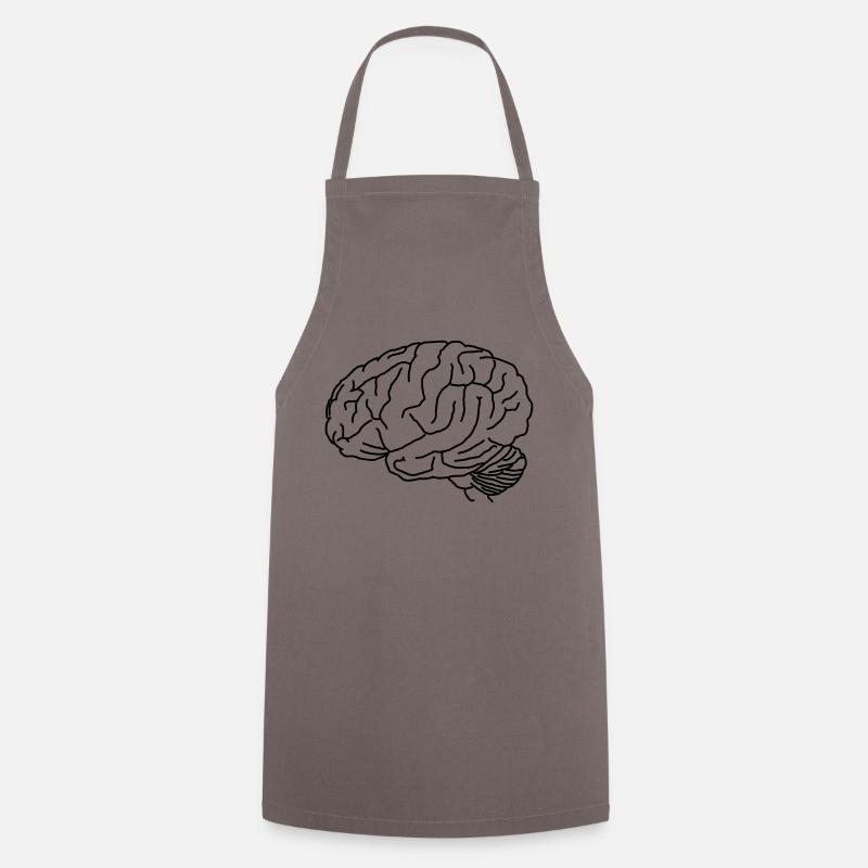 Cerveau - Tablier de cuisine - gris
