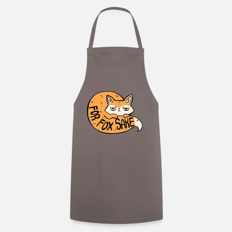 Pour Fox Saké T Shirt - Tablier de cuisine - gris