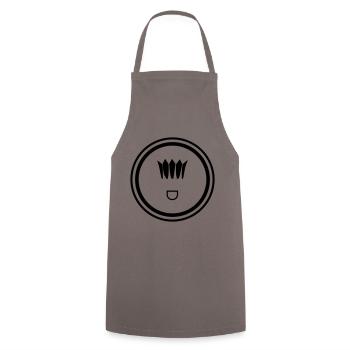 Symbole de badminton - Tablier de cuisine - gris - Devant - AI Model Male 185 dark (185cm)