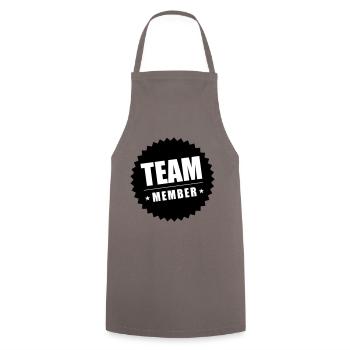Membres de l’équipe - Tablier de cuisine - gris - Devant - AI Model Male 185 dark (185cm)