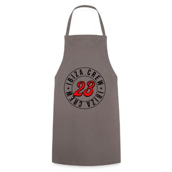 Ibiza 23 - Cooking Apron - grey - Front - AI Model Male 185 dark (185cm)