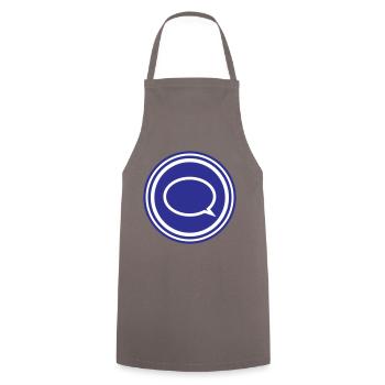 Ballon - Tablier de cuisine - gris - Devant - AI Model Male 185 dark (185cm)