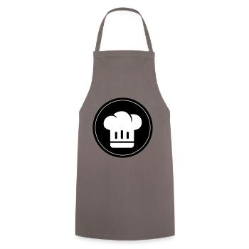 Chef's hat Chef - Cooking Apron - grey - Front - AI Model Male 185 dark (185cm)