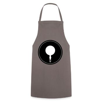 Chef de cuisine Pan - Tablier de cuisine - gris - Devant - AI Model Male 185 dark (185cm)