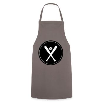 Baseball symbol - Cooking Apron - grey - Front - AI Model Male 185 dark (185cm)