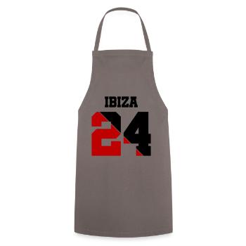 Ibiza 24 - Cooking Apron - grey - Front - AI Model Male 185 dark (185cm)