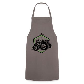 Tractor Silhouette Agriculture - Cooking Apron - grey - Front - AI Model Male 185 dark (185cm)