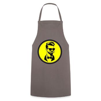 Groom Wedding Cool - Cooking Apron - grey - Front - AI Model Male 185 dark (185cm)