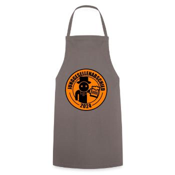 Junggesellenabschied 2024 Bier - Kochschürze - Grau - Vorne - AI Model Male 185 dark (185cm)