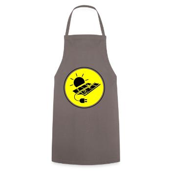 Solar energy photovoltaic system symbol - Cooking Apron - grey - Front - AI Model Male 185 dark (185cm)