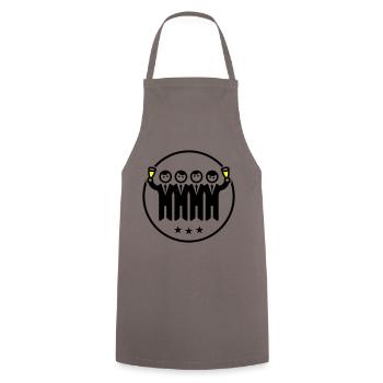 Bräutigam Junggesellenabschied Team - Kochschürze - Grau - Vorne - AI Model Male 185 dark (185cm)
