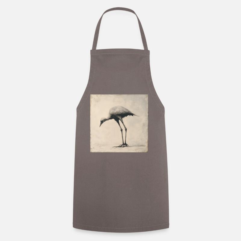 Fictional Bird - Cooking Apron - grey