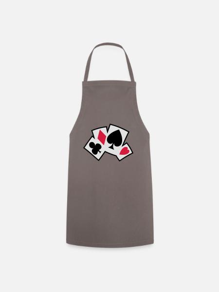 poker cards - Cooking Apron - grey