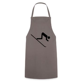 ski - Kochschürze - Grau - Vorne - AI Model Male 185 dark (185cm)