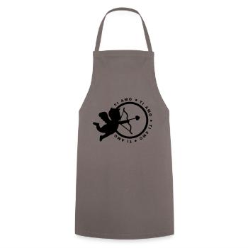 ti_amo_f1 - Tablier de cuisine - gris - Devant - AI Model Male 185 dark (185cm)