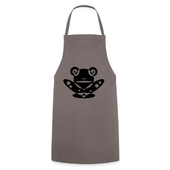 FROG abstract - Cooking Apron - grey - Front - AI Model Male 185 dark (185cm)