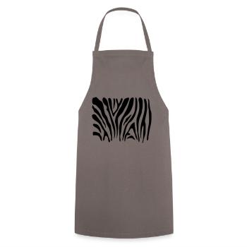 ZEBRA SCHUTZMASKE - Kochschürze - Grau - Vorne - AI Model Male 185 dark (185cm)