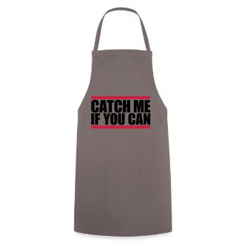 Red Bars Catch - Cooking Apron - grey - Front - AI Model Male 185 dark (185cm)