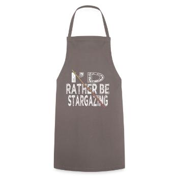 bday art astronomy lovers sayings present idea - Cooking Apron - grey - Front - AI Model Male 185 dark (185cm)