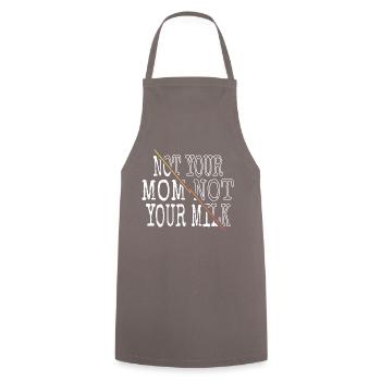 Terre Geek droits des animaux amusant drôle citation plante - Tablier de cuisine - gris - Devant - AI Model Male 185 dark (185cm)