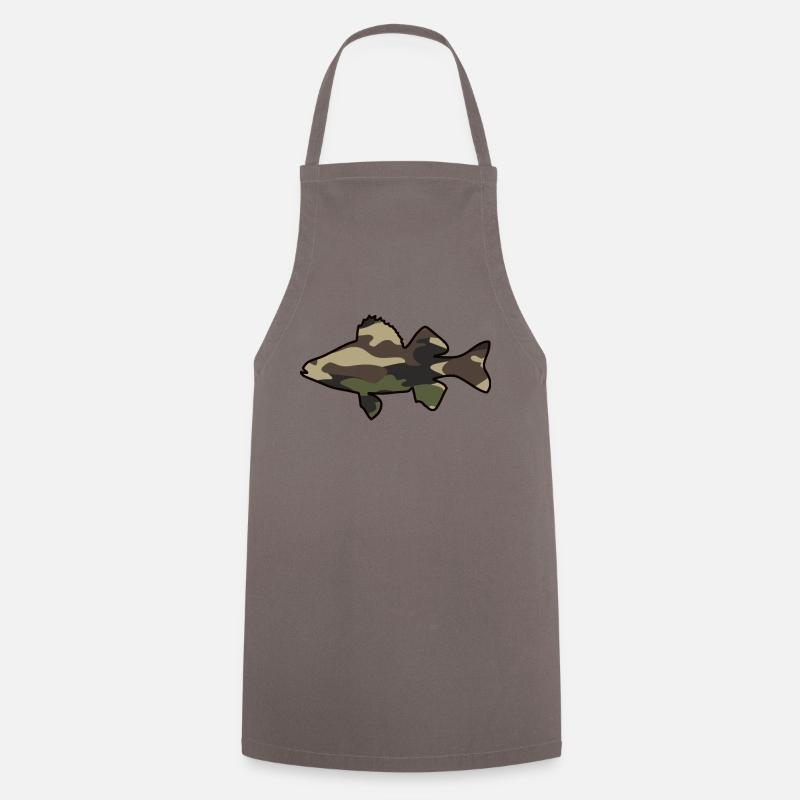 Perche verte - Tablier de cuisine - gris