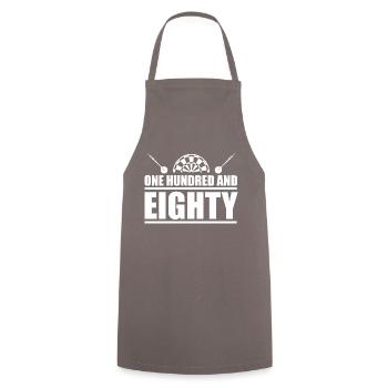 Darts Sports Fun - Cooking Apron - grey - Front - AI Model Male 185 dark (185cm)