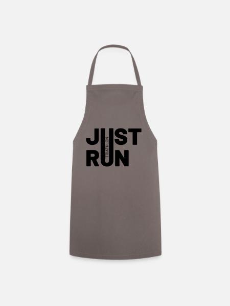 TRIATHLON just run - Kochschürze - Grau
