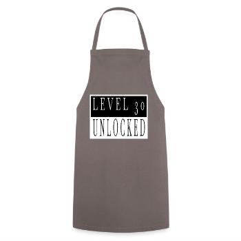 anniversaire cadeau d’anniversaire idée geek cool - Tablier de cuisine - gris - Devant - AI Model Male 185 dark (185cm)