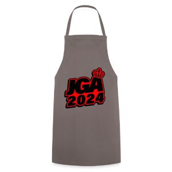 Bachelor party 2024 bachelor party - Cooking Apron - grey - Front - AI Model Male 185 dark (185cm)