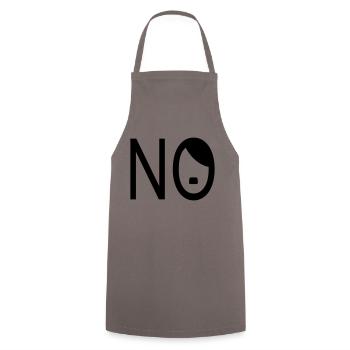 NO - Gegen Nazis - Kochschürze - Grau - Vorne - AI Model Male 185 dark (185cm)
