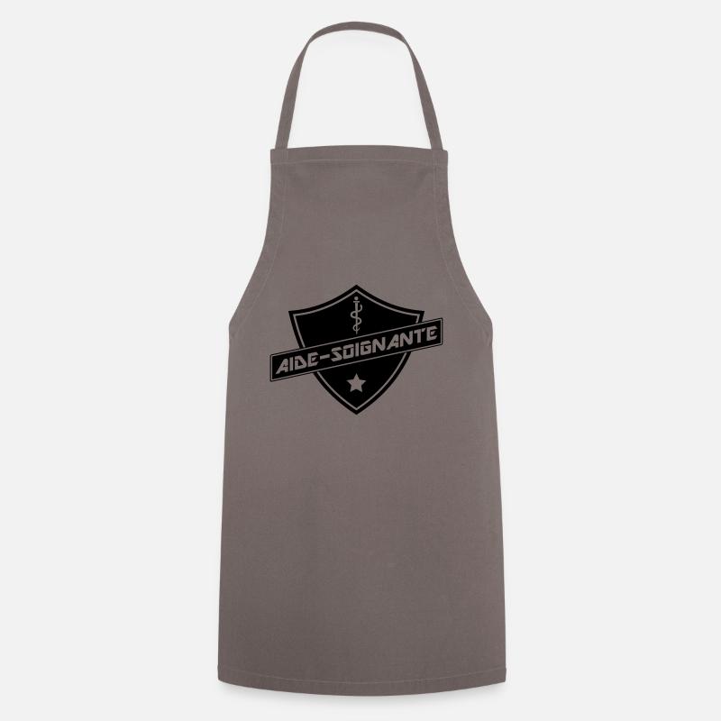 blason aide-soignante - Tablier de cuisine - gris