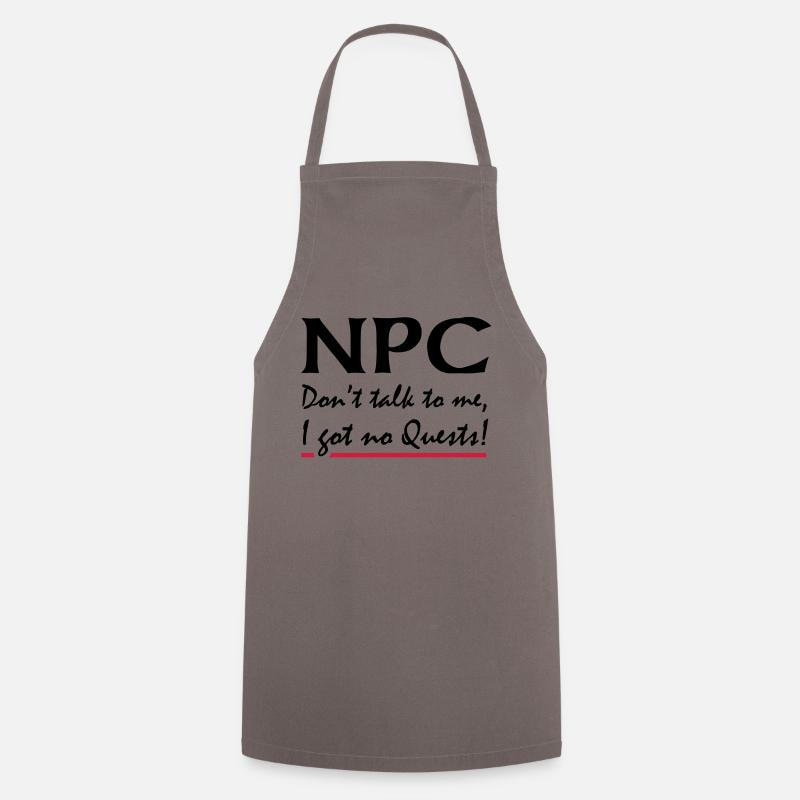 NPC - Do not talk to me, I got no quests! - Cooking Apron - grey