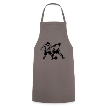 Street Soccer panna - Tablier de cuisine - gris - Devant - AI Model Male 185 dark (185cm)