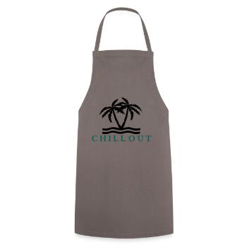 chill_out_vec_2 de - Kochschürze - Grau - Vorne - AI Model Male 185 dark (185cm)