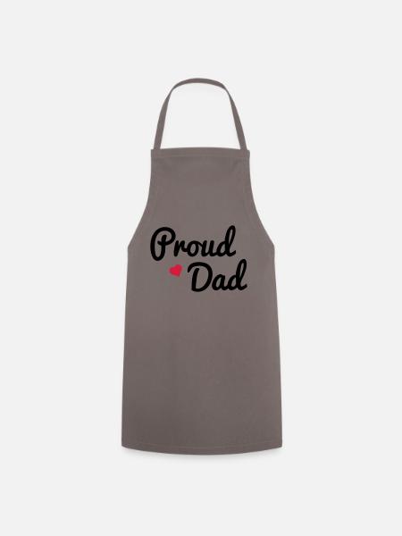 Proud Dad - Cooking Apron - grey