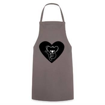 Amour de koala - Tablier de cuisine - gris - Devant - AI Model Male 185 dark (185cm)
