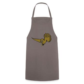 Chasse oiseau chouette - Tablier de cuisine - gris - Devant - AI Model Male 185 dark (185cm)