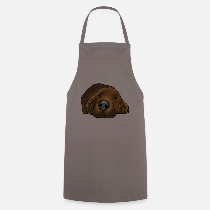 Irish setter - Kochschürze - Grau
