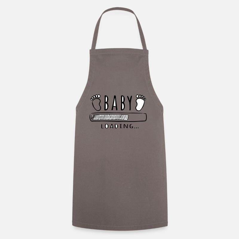 Baby Loading - Cooking Apron - grey