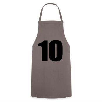 10 - Kochschürze - Grau - Vorne - AI Model Male 185 dark (185cm)