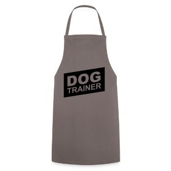 dog trainer black up - Tablier de cuisine - gris - Devant - AI Model Male 185 dark (185cm)