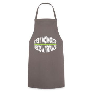 drôle de charpentier dictons drôles aimer les blagues de charpentier - Tablier de cuisine - gris - Devant - AI Model Male 185 dark (185cm)