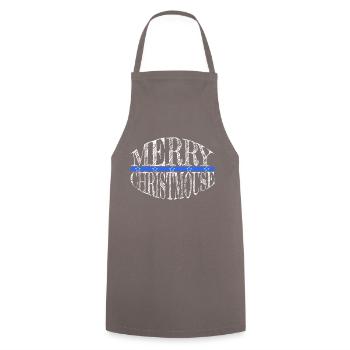 christmas coffee/teamug awkward birthday funny - Kochschürze - Grau - Vorne - AI Model Male 185 dark (185cm)